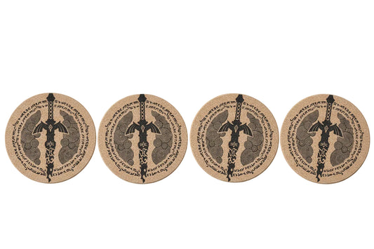 Cork coaster The Legend of Zelda set of 4