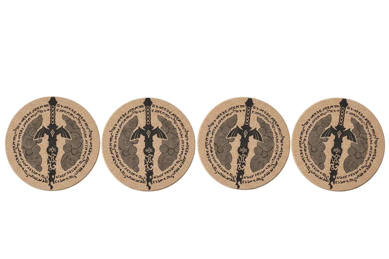 Cork coaster The Legend of Zelda set of 4